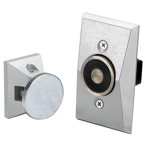 DynaLock 2804 2800 Series Flush Wall Mount Electromagnetic Door Holder for Standard Armature, Satin Aluminum