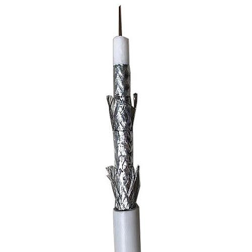 ADI PRO RN-7001101 RG6 Quad-Shielded CATV Cable, 60% AL 40% AL Braid, 18/1 CCS, Non-Plenum, 1000' (304.8m) Pull Box, White