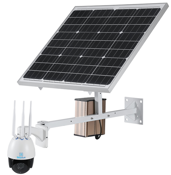 Silarius SIL-SOLARPTZX224G60W40AH PTZ 5MP 3G/4G X22 Optical zoom w/Solar Power: 60W 40AH (CamhiPro app)