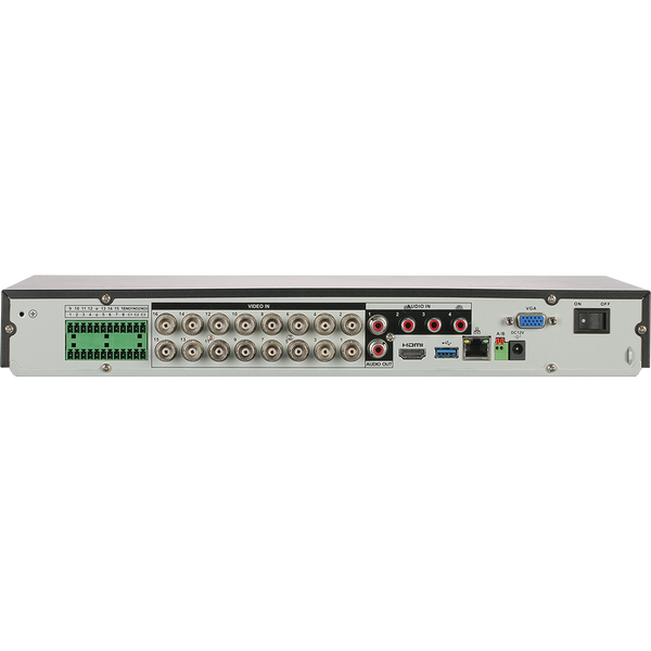 Dahua X82B3A4 4K 16CH 1U Penta-brid HDCVI DVR, 4TB HDD