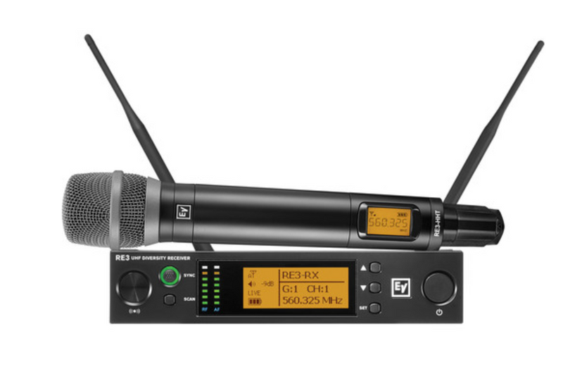 Electro-Voice RE3-RE520-6M Wireless Handheld Microphone System with RE520 Wireless Mic (6M: 653 to 663 MHz)