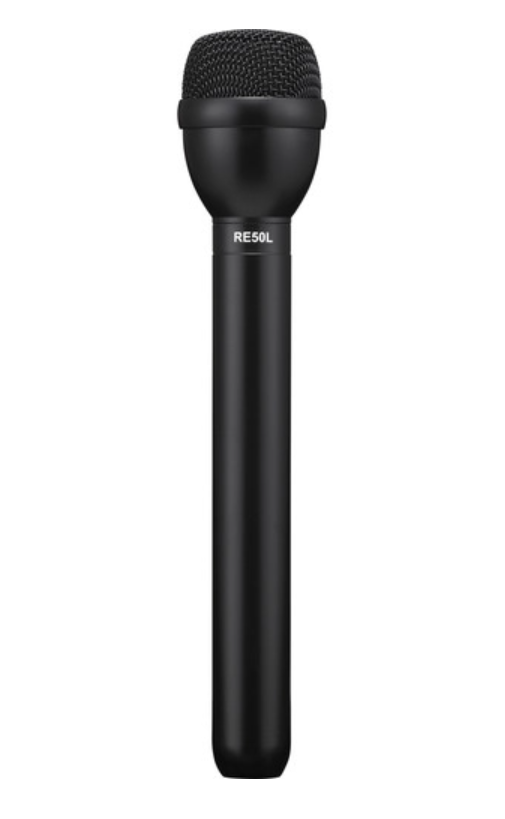 Electro-Voice RE50L - Omnidirectional Dynamic Shockmounted ENG Microphone with Long Handle (Black)