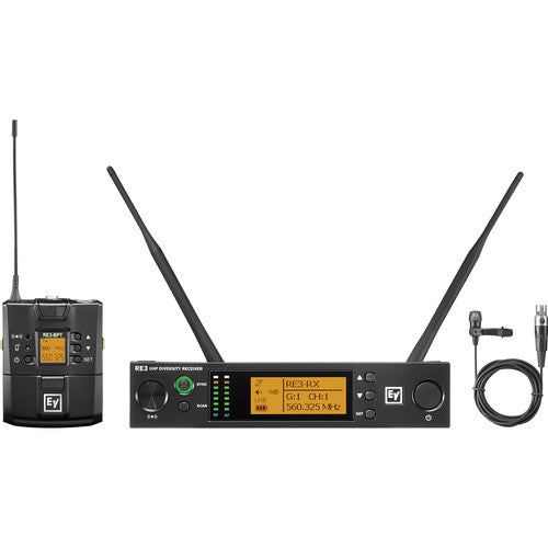 Electro-Voice RE3-BPOL-5H Bodypack Wireless System with Omnidirectional Lavalier Mic (5H: 560 to 596 MHz) F.01U.354.227