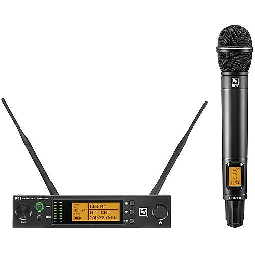 Electro-Voice RE3-ND96-5H Wireless Handheld Microphone System with ND96 Wireless Mic (5H: 560 to 596 MHz)