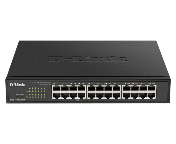 D-Link DGS-1100-24PV2 24-Port Gigabit PoE Smart Managed Switch