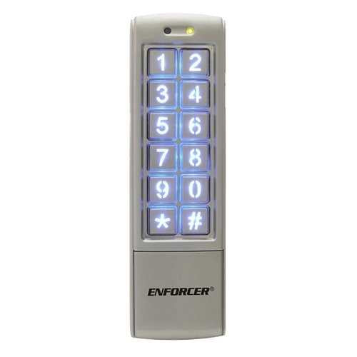 SECO-LARM SK-2323-SDQ Digital Access Keypad, Mullion-Style, Weatherproof - 1010 Users, 2 1-Amp Relays