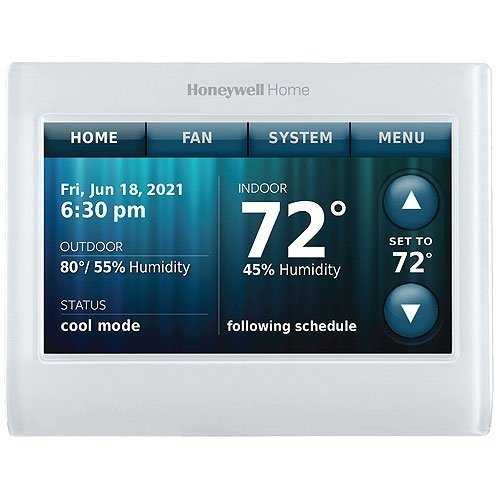 Honeywell Home TH9320WF5003/U Wi-Fi 9000 Color Touchscreen Thermostat